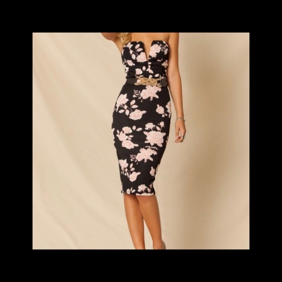 Gorgeous Floral Midi Dress - Picture 2 of 7